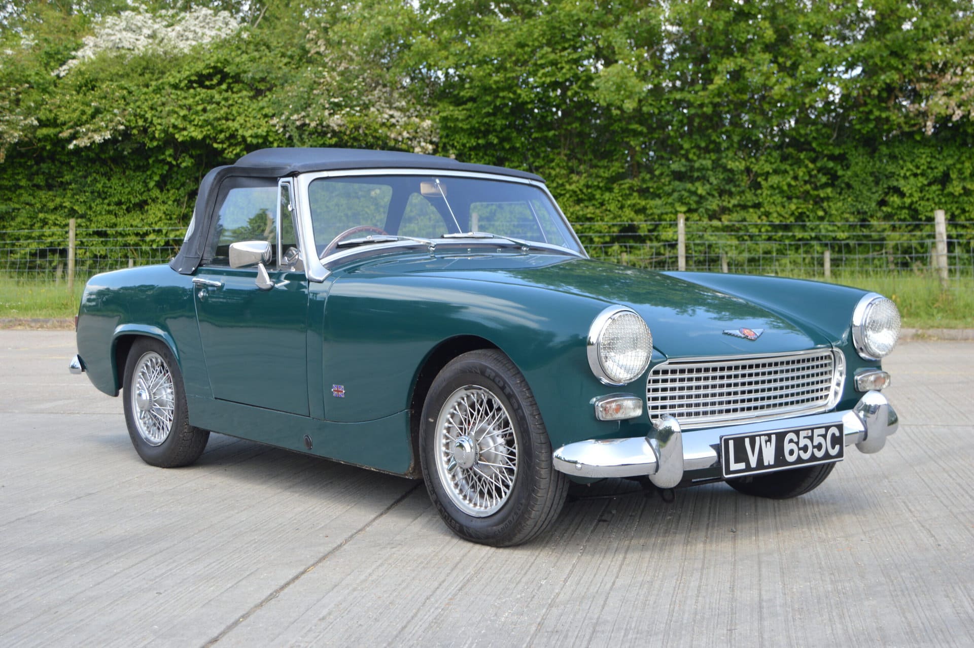Two 1960 s British Classic Cars Both In British Racing Green Hobbs 