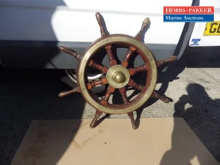 Large Oak Ship's Wheel