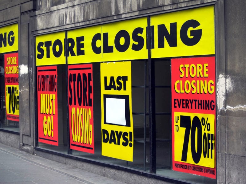 Store closing