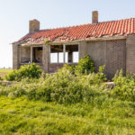 Derelict old building in a rural area